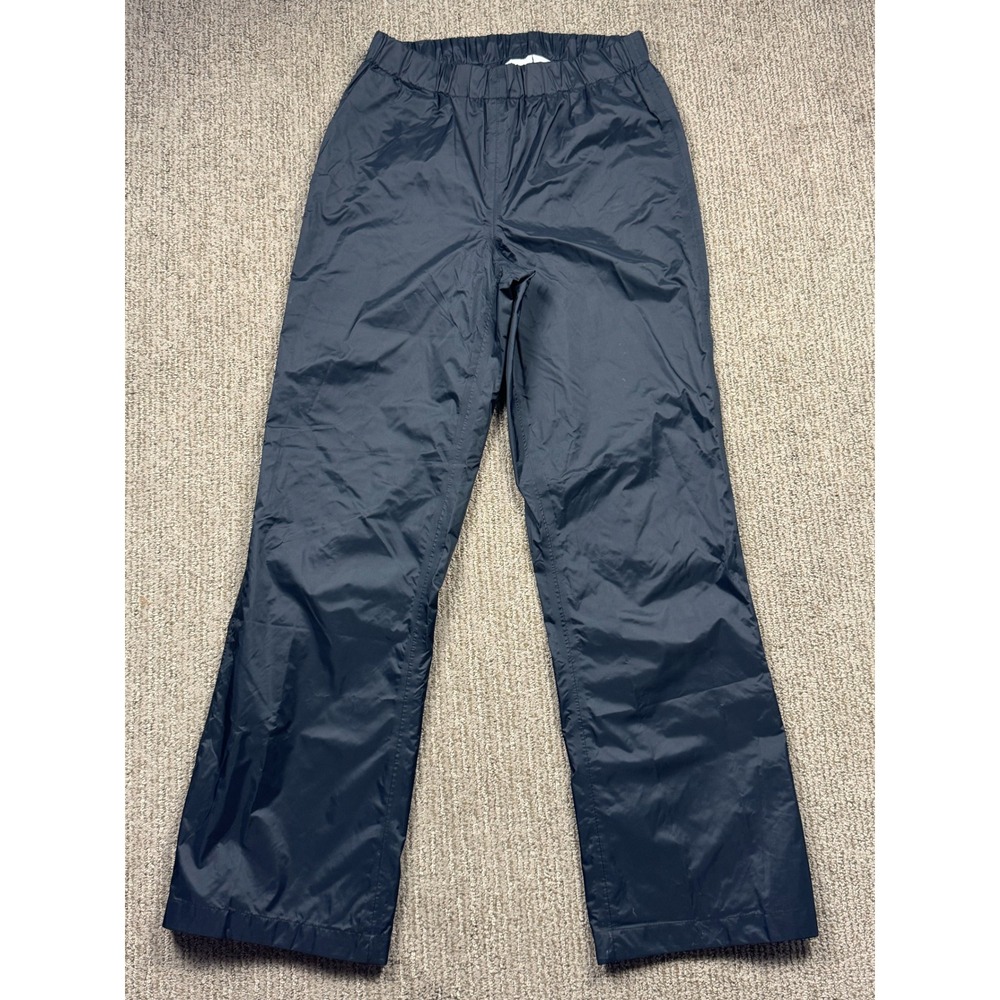 Columbia Storm Surge Rain Pants Womens S Pull On Drawstring Omni Tech Black